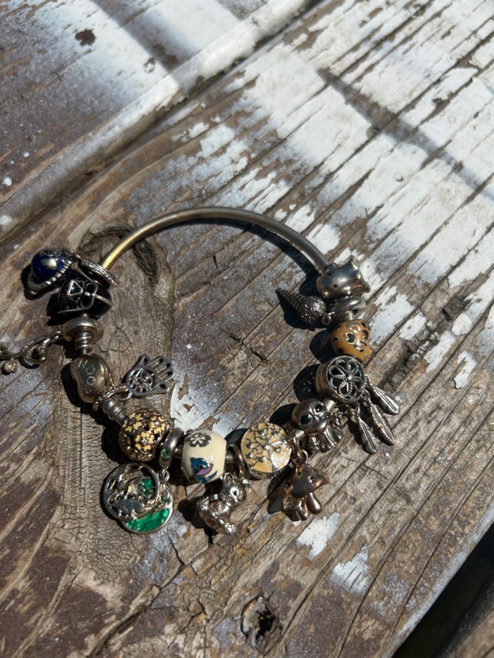 Pandora bracelet and charms